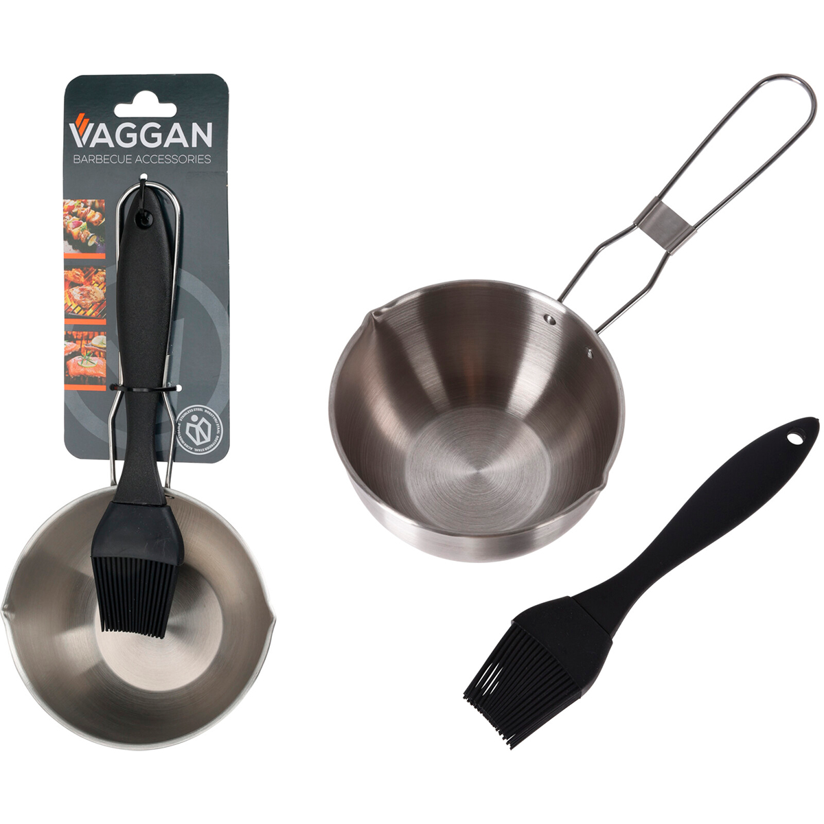 Набор сотейник с силиконовой кисточкой Vaggan 11,5х6,3х0,4 см C83500010