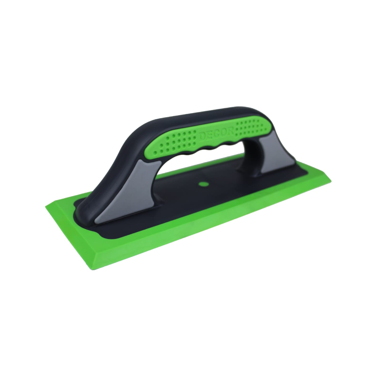 Терка DECOR, 3K, 260х100 мм, жесткая, зеленая резина (570-002)