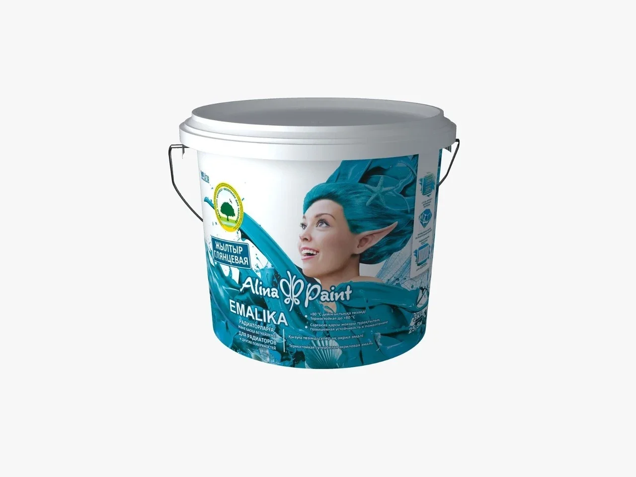 Аlina Paint эмаль EMALIKA 3кг бел.