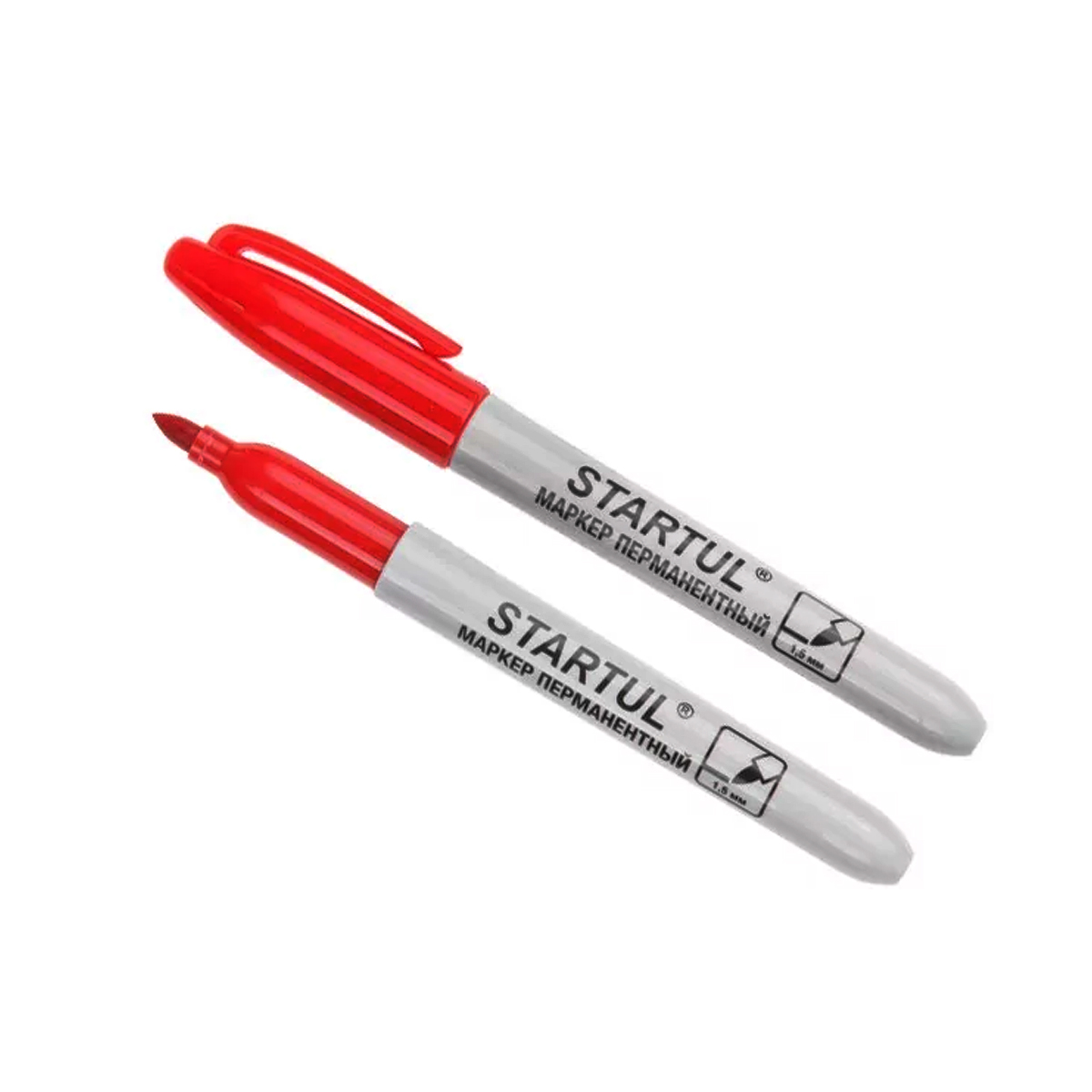 Маркер промышл. перманентный фетровый красный STARTUL PROFI (ST4350-03), арт.ST4350-03