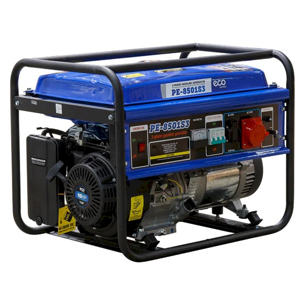 Электростанция 3-х фазная (генератор бензиновый) ECO PE-8501S3