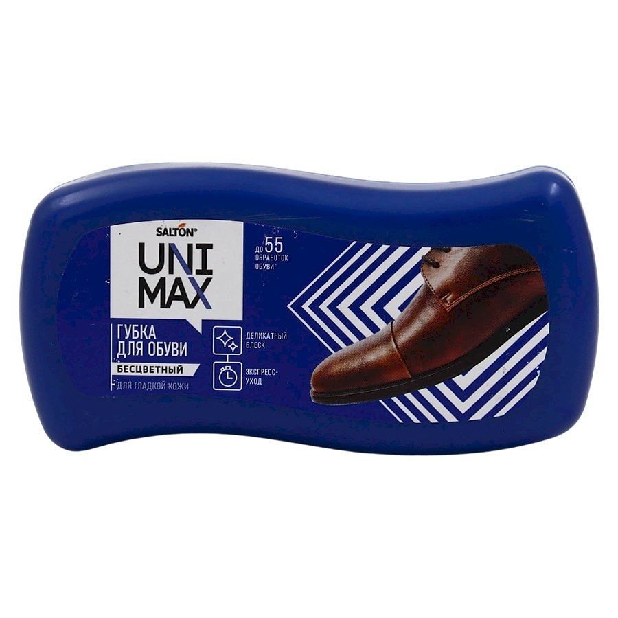 Губка волна Unimax для обуви из гладкой кожи бесцветная