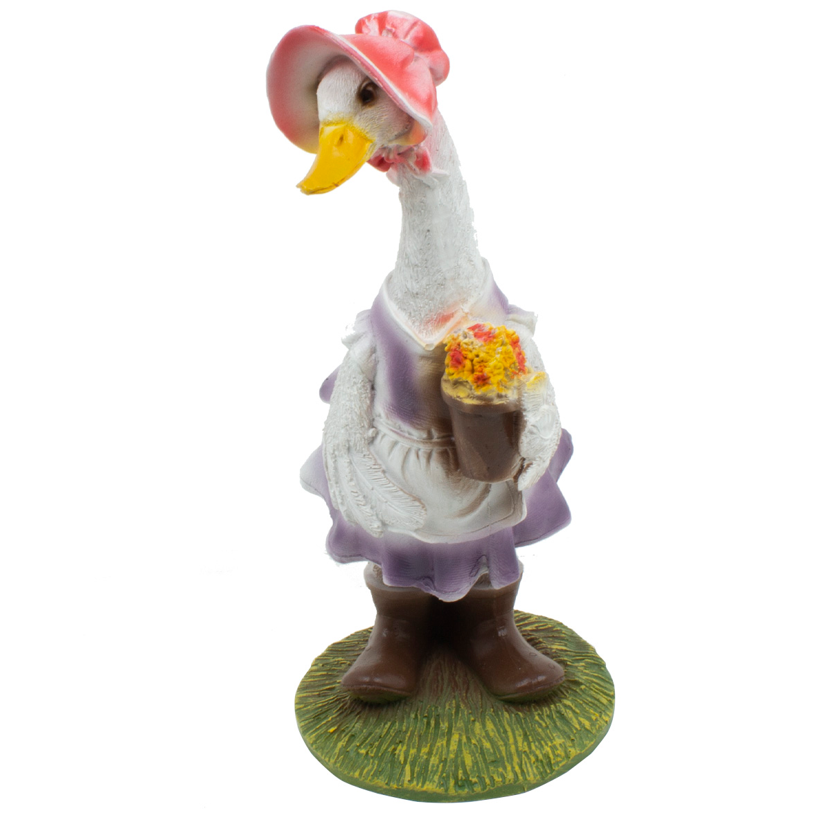 Фигура садовая Гусыня дачница 38х15х15 см