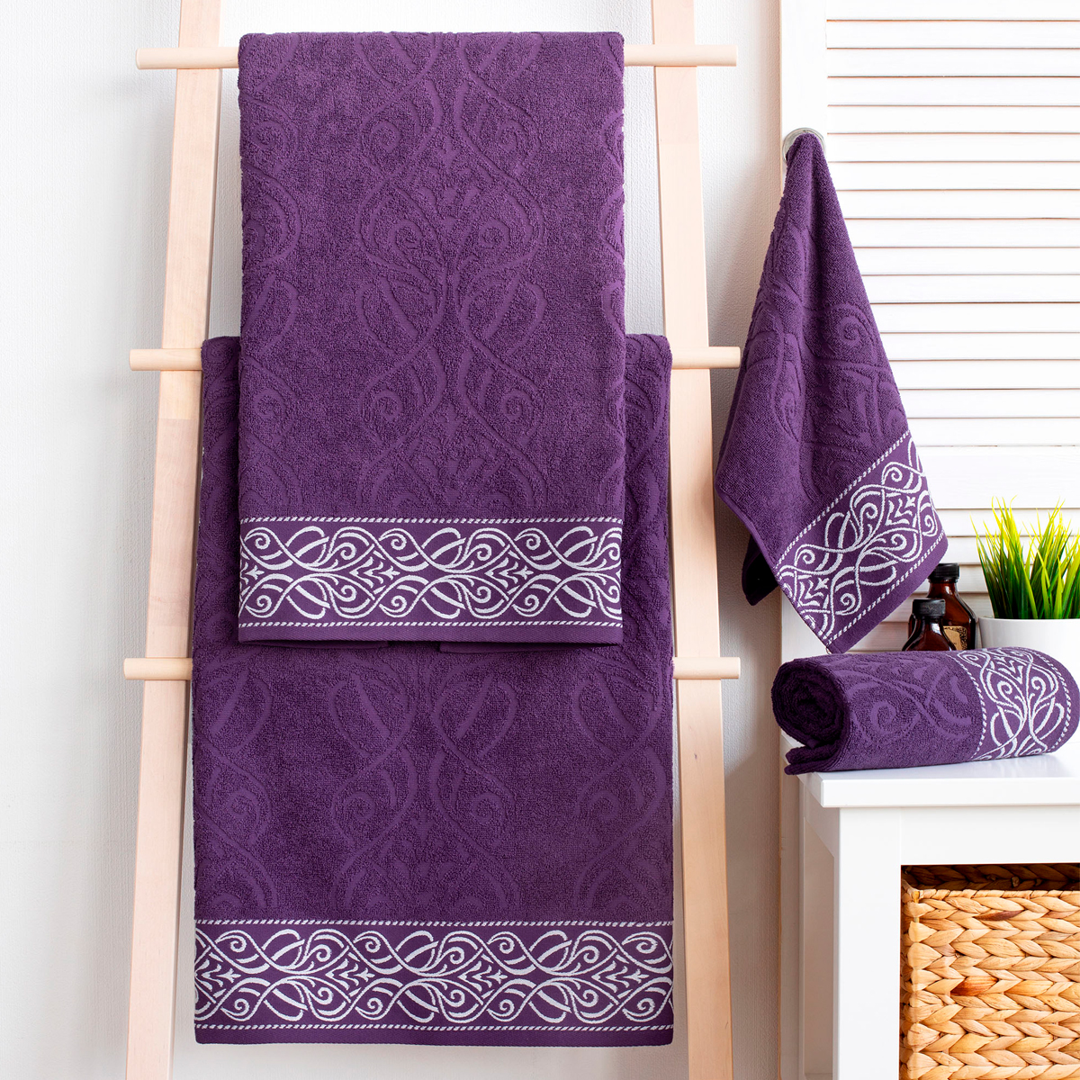 Полотенце Самойловский Текстиль Толедо 50х90 см баклажан