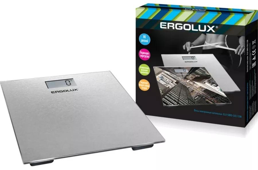 Весы напольные ERGOLUX ELX-SB02-С03 180кг сер металлик