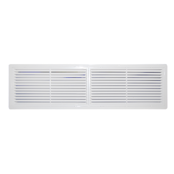 Решетка вентиляционная переточная 450*130, материал ABS пластик белая. Серия ВР