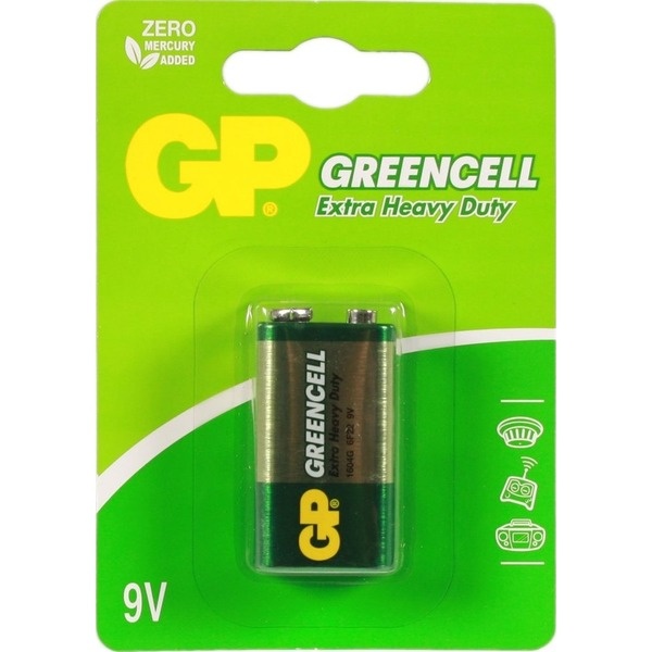 Batarea GP 1604G-UE1 Greencell 6F22 (1 шт)