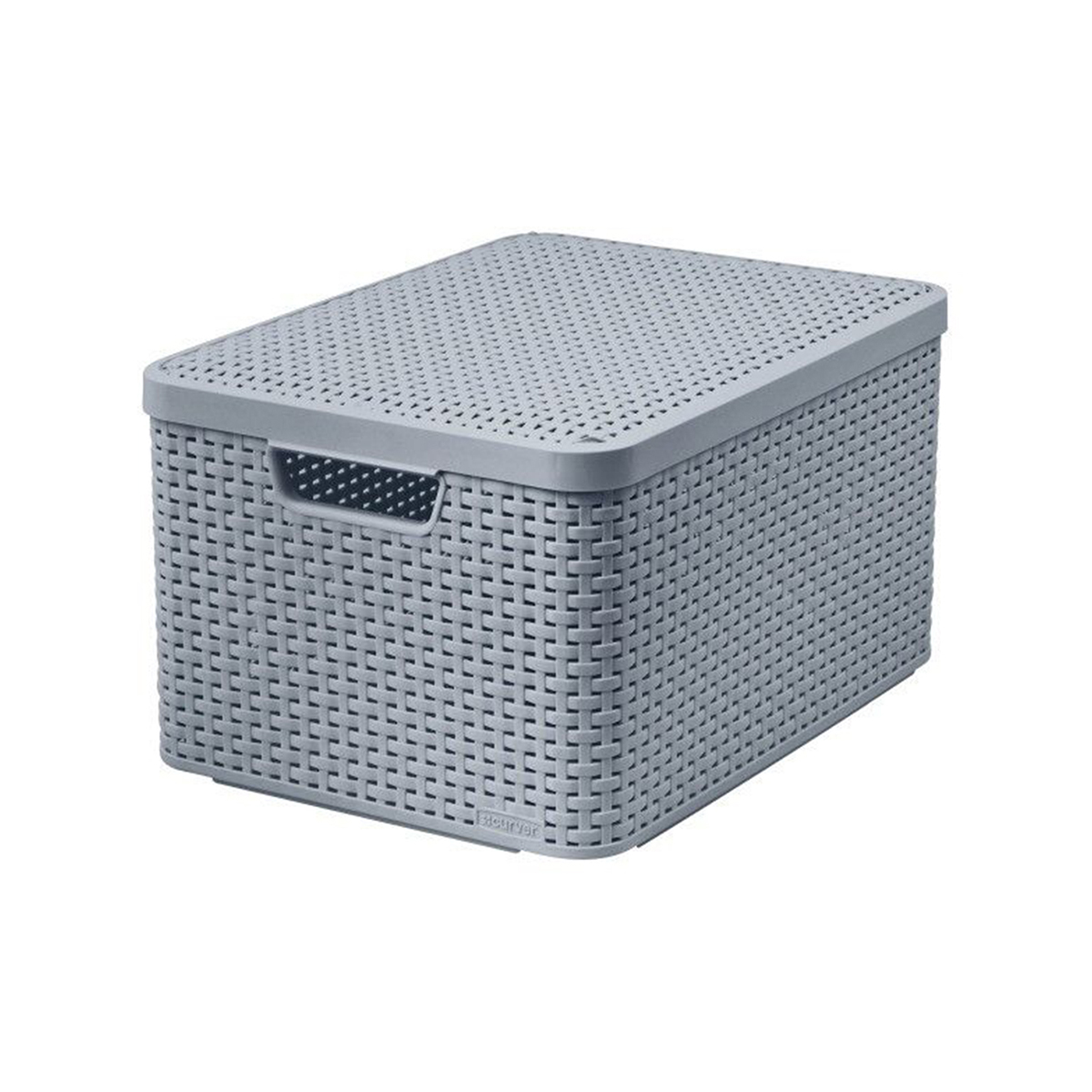 Корзина Curver STYLE для хранения с крышкой L, 30л светло-серый