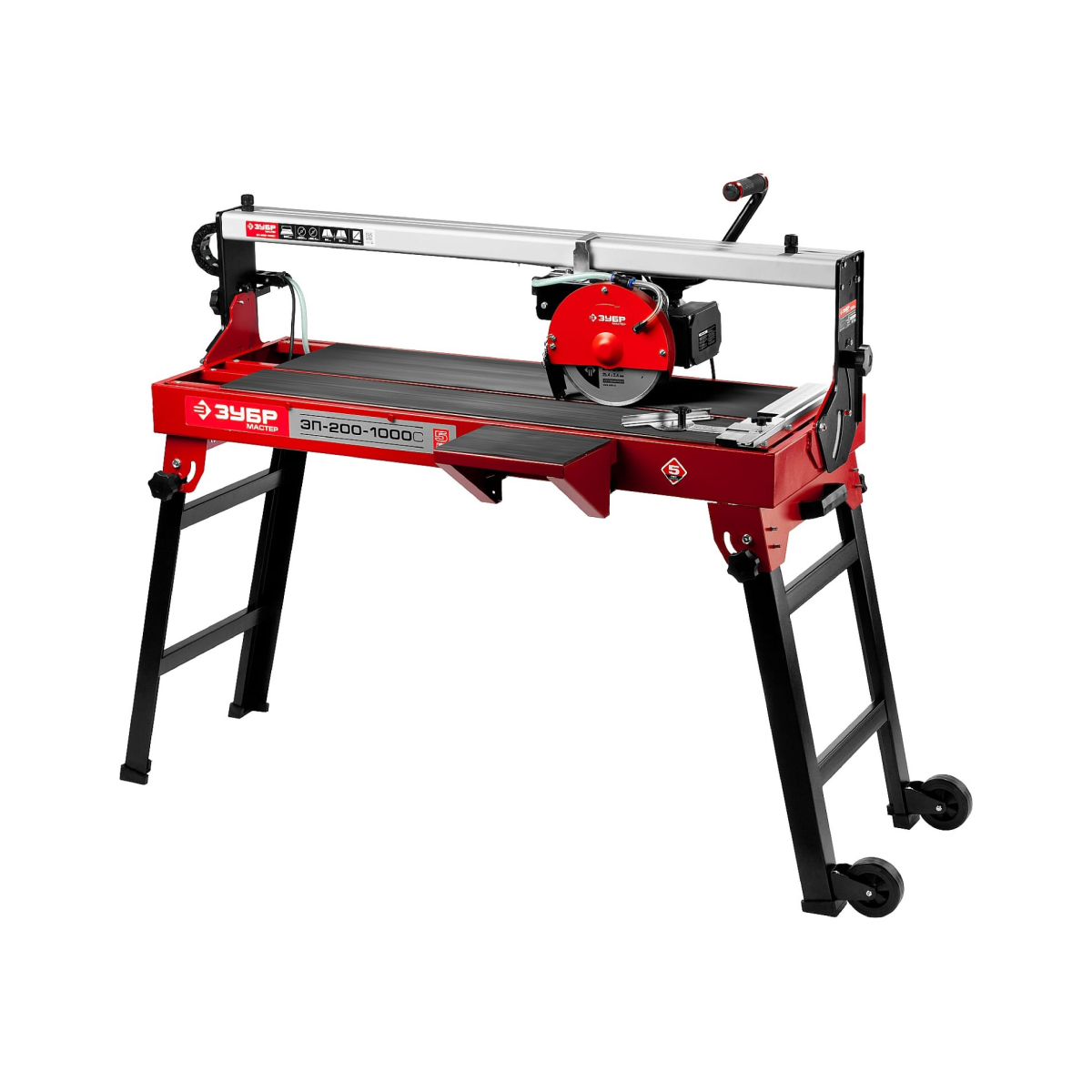 Электроплиткорез ЗУБР "Мастер", длина реза 920 мм, диск 200 мм, глубина реза 90°-32мм/45°-28мм, стол