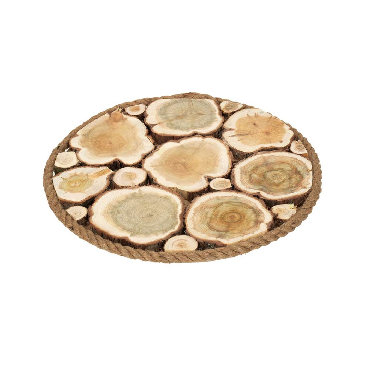 Панно можжевеловое Банные штучки, круг d 30 см, с канатом 33573