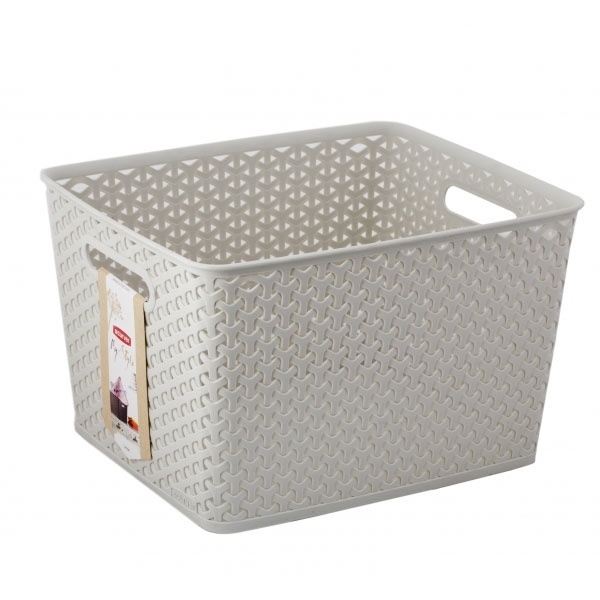 Коробка Curver MY STYLE для хранения L 25л кремовая