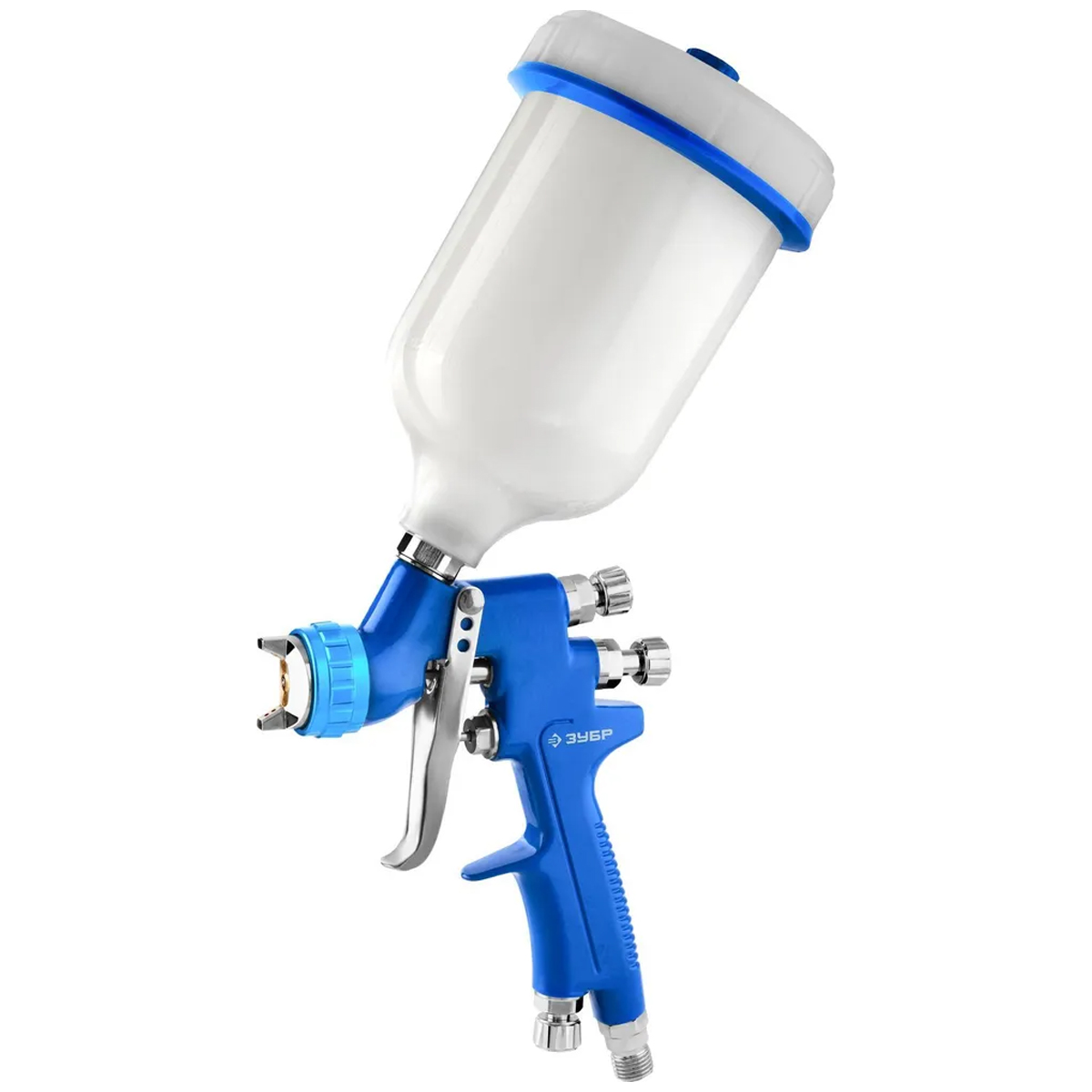 Краскопульт пневматический ЗУБР Профессионал PRO 600M HVLP c верхним бачком, регулятор, 1.4мм