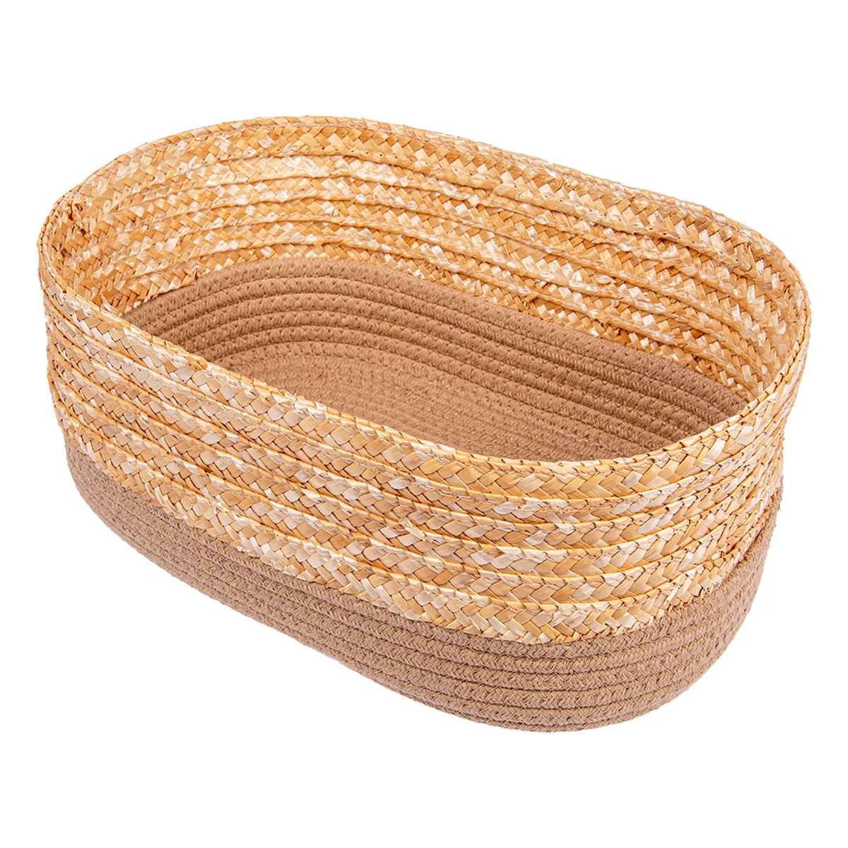 Корзина стеллажная Natural House Сканди 33х22х14 см какао