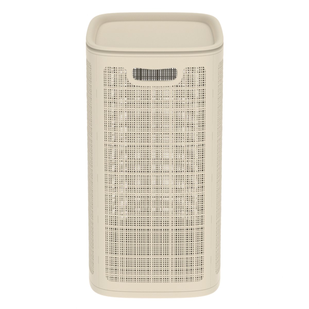 Корзина для белья АльтПласт Лен 75 л 43х32,1х60 см Слоновая кость АП 370