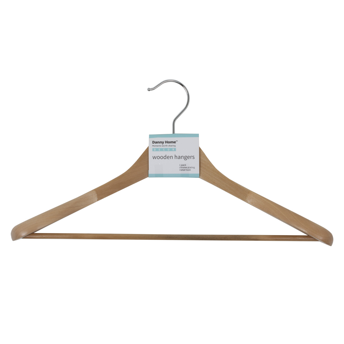 Вешалка для одежды DH с широкими плечами бежевый WH015