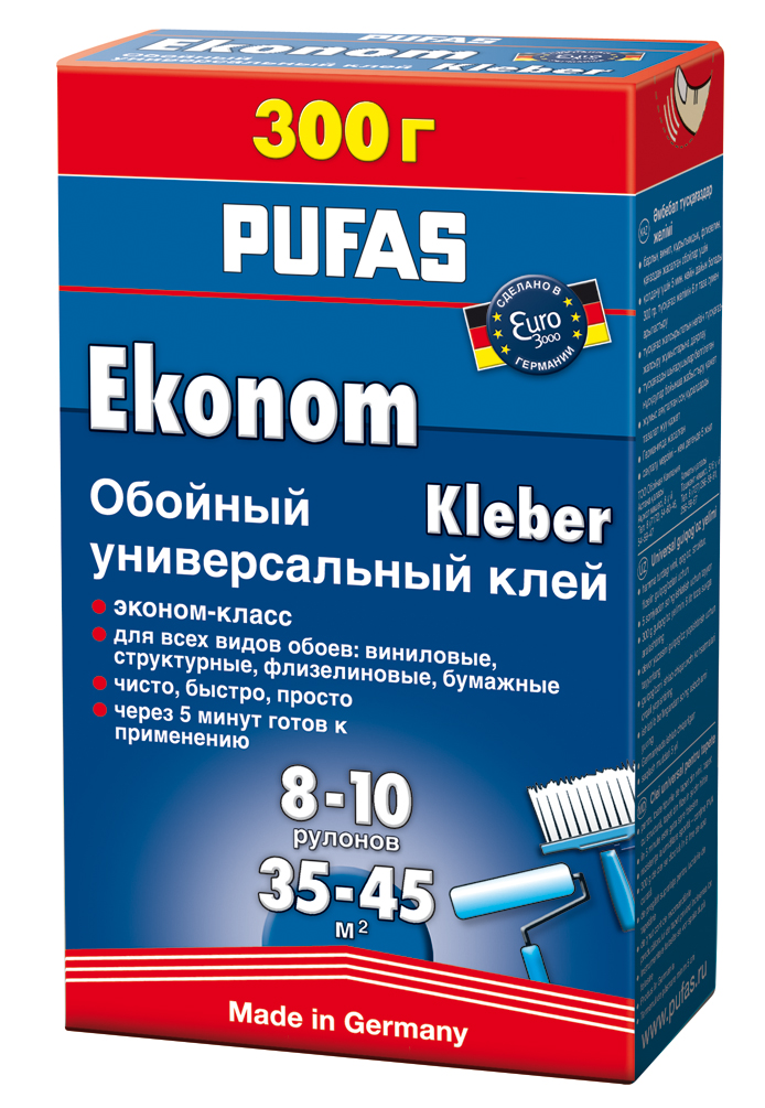 Клей PUFAS EURO 3000 300г Eсonom универсальный обойный