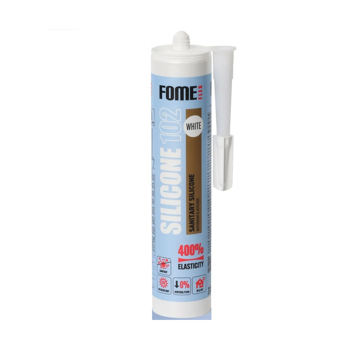 Герметик силиконовый 102 белый 310мл FOME FLEX_(4619)