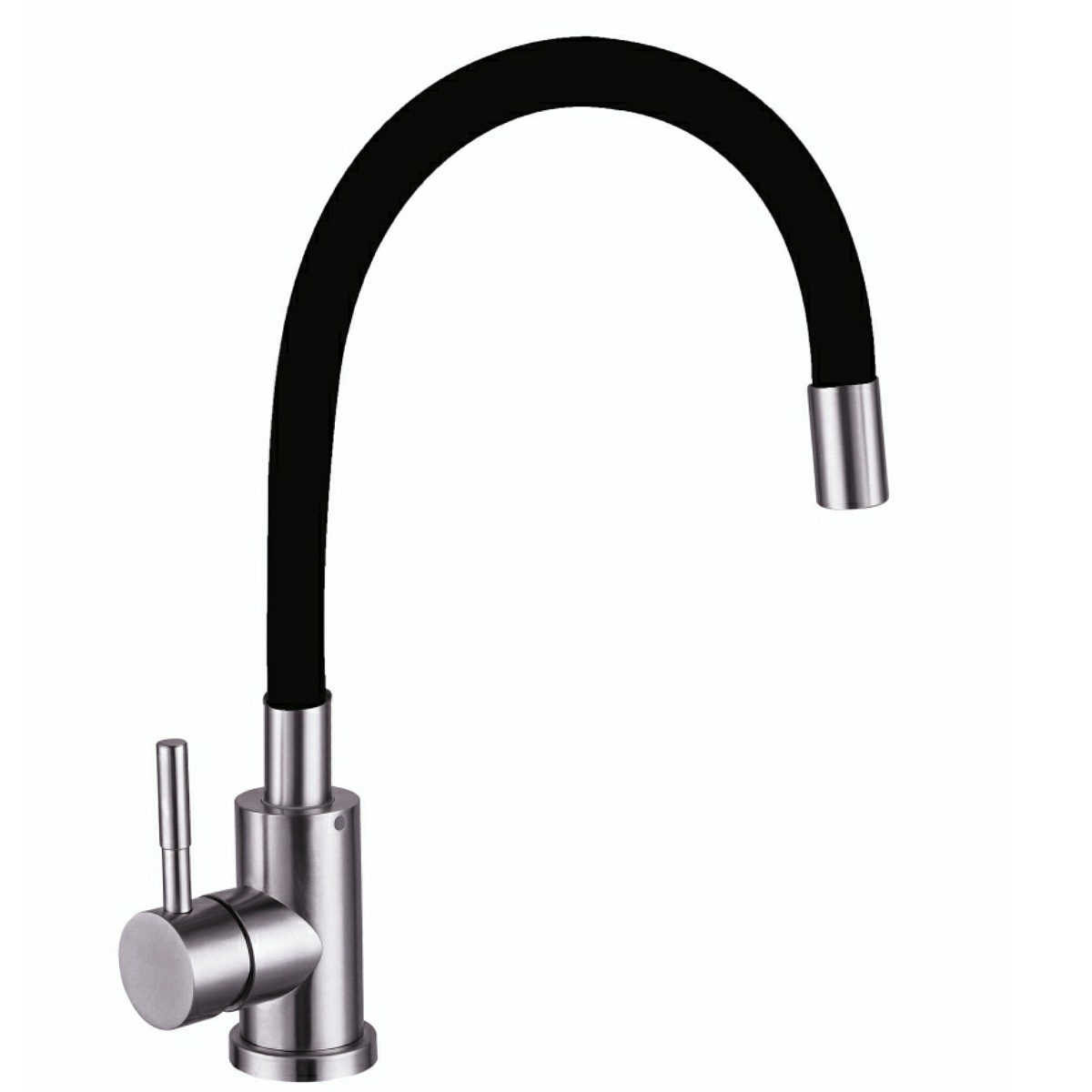 Смеситель д/к  ESKO "Snake" гибкий излив черный, нерж., арт. K44 B