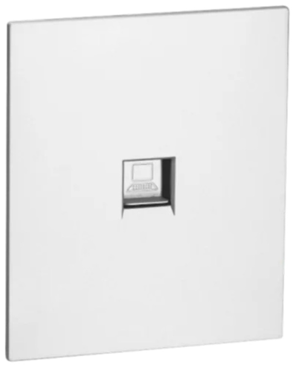 Розетка компьютерная RJ45 cat.5Е c/у б/рамки QUATTRO ARCTIC WHITE UNIT (10)