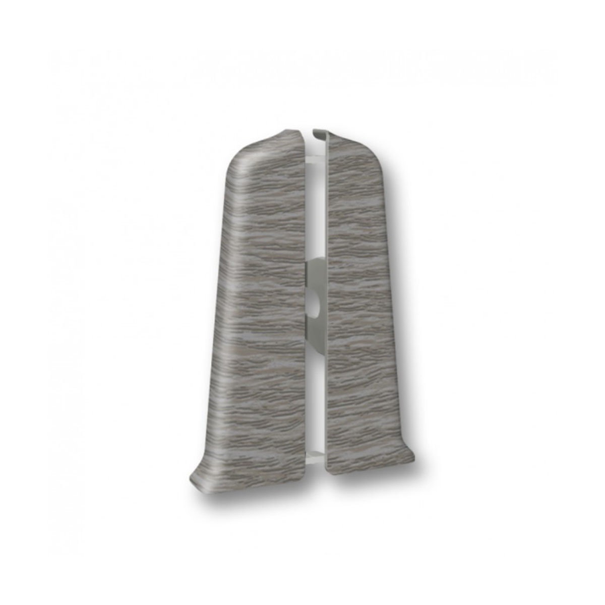 Торцевые (пара) для плинтуса 70мм "Деконика", 210 Дуб пепельный