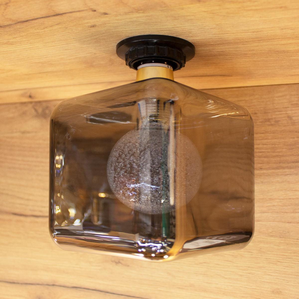 Лампа декоративная LED PG120 3W 3000K куб Хром