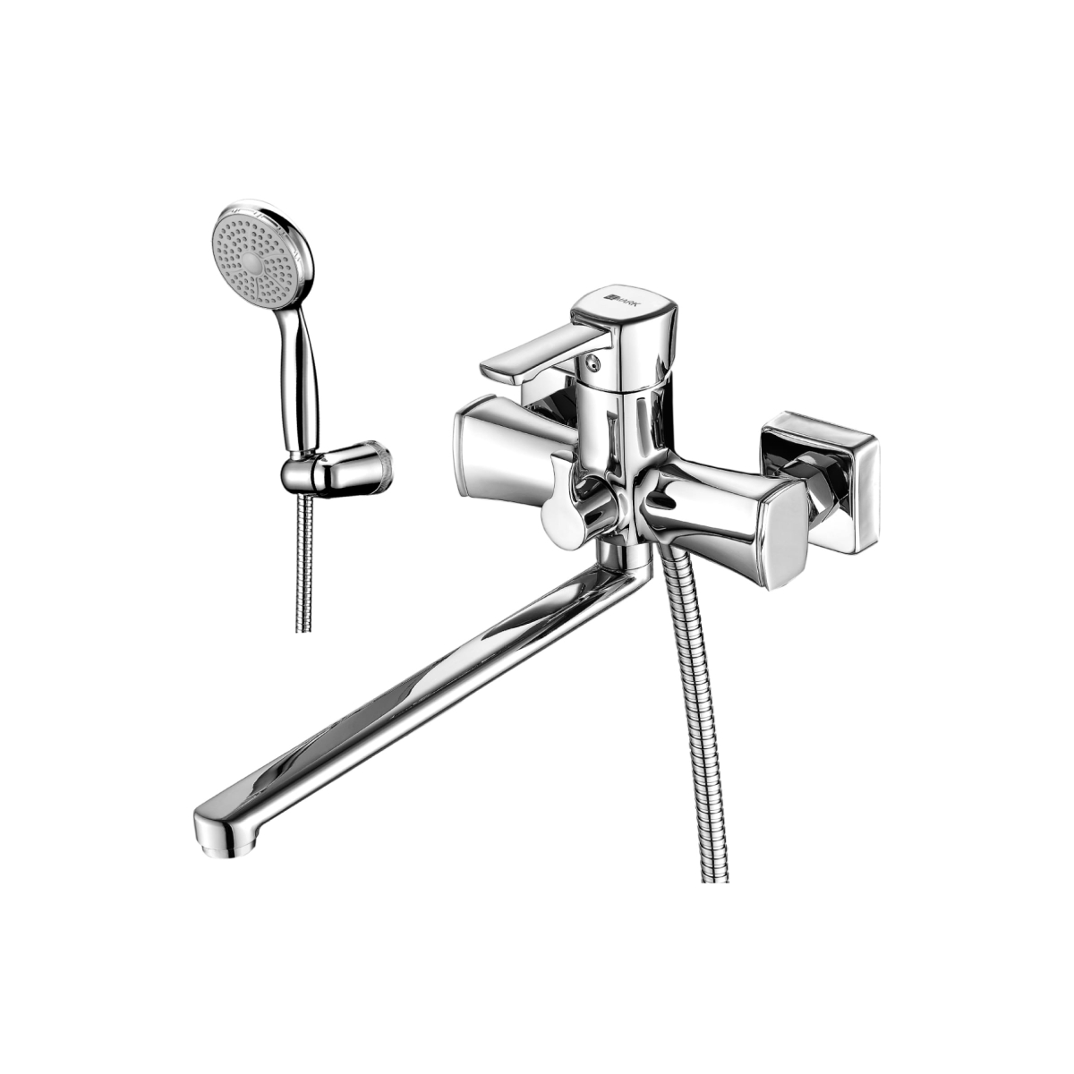 Смеситель в/д Lemark LM0551C "Эвитта" универсальный с плоск. изливом 300мм,  дивертор с кер. пластин