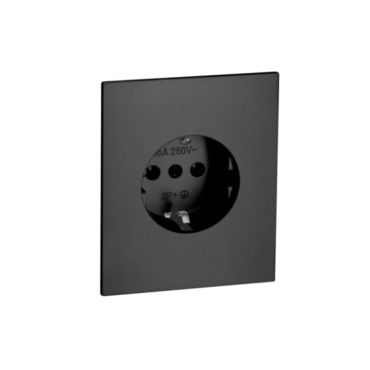 Розетка 16А с з/к  с/у б/рамки ULTIMA BLACK UNIT (10)