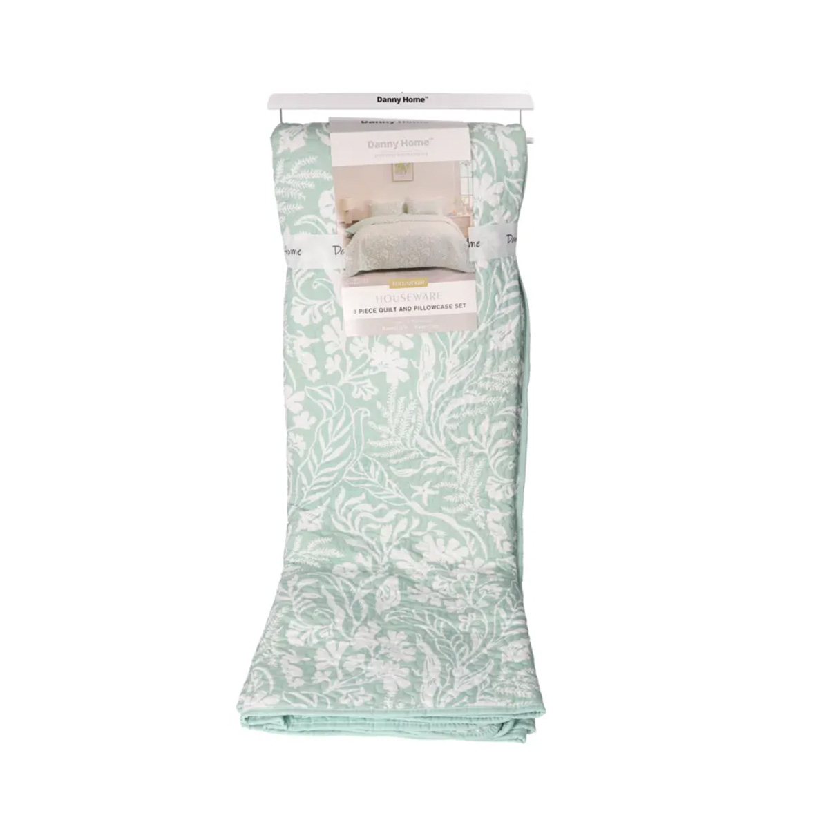 Комплект спальный DH покрывало 220х220 см + 2 наволочки Зелень HFB-11