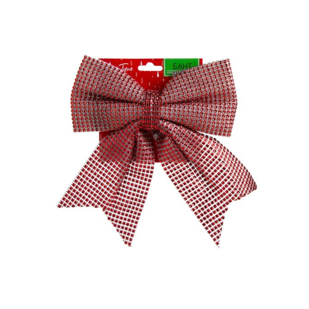 Украшение новогодние MAGIC TIME Бант Большой 22x25x3 см красный 87191