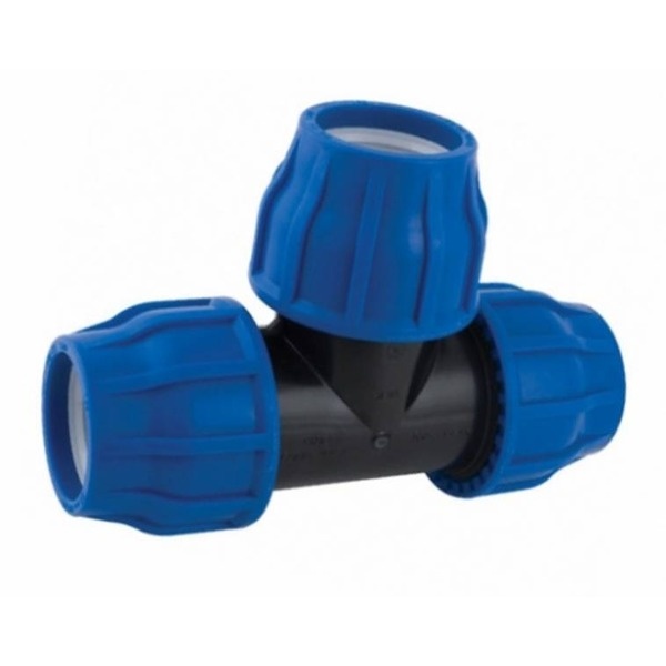 Тройник ПЭ компрес. 20
