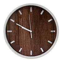 Часы настенные Вещицы Дерево D30 см, коричневый Fancy65