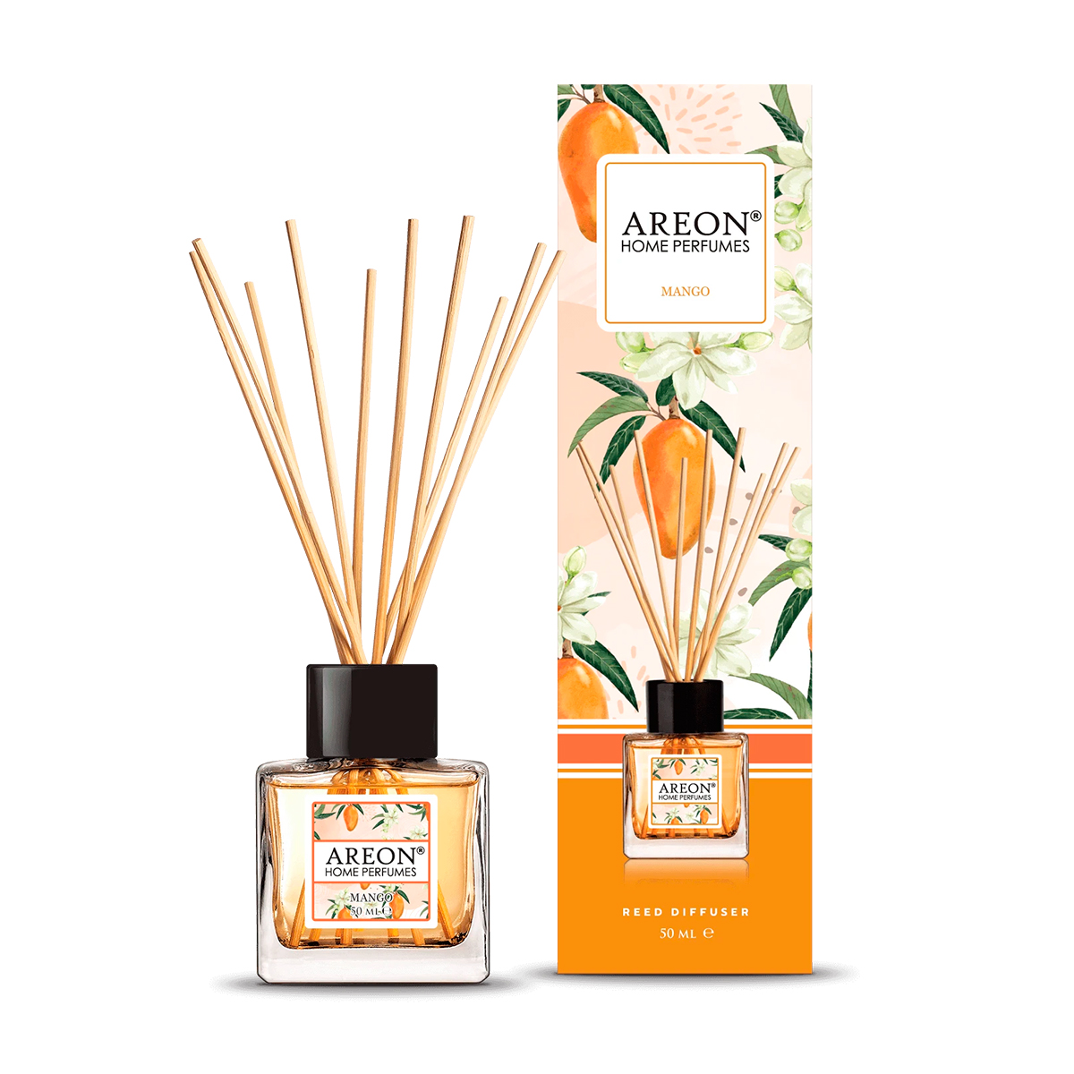 Аромадиффузор Areon Home Perfume Botanic 50 мл Mango