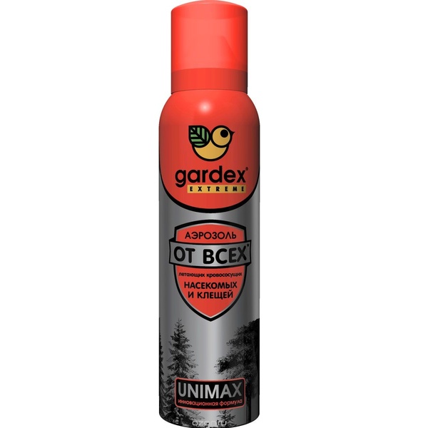 Аэрозоль GardexExtreme от комаров, клещей, мошек 150 мл. 0150