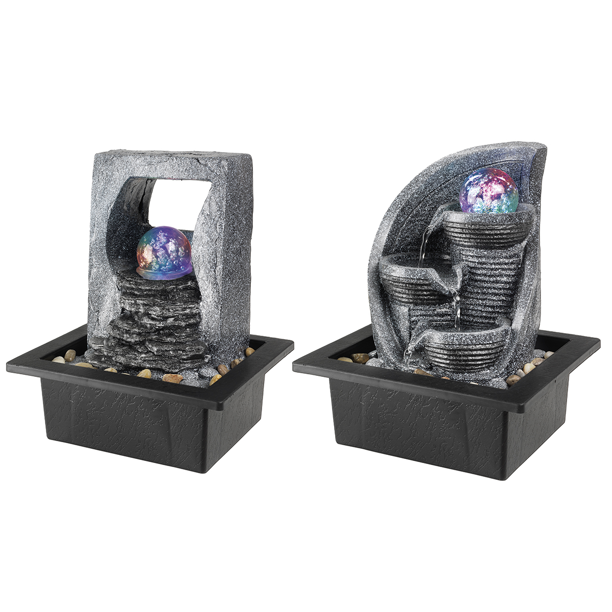 Фонтан настольный 18,8х21,5х25,5 см 2 дизайна в ассорт.892576 Kmg