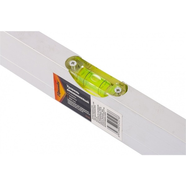 Уровень алюминиевый, 800 мм, 3 глазка, линейка// SPARTA