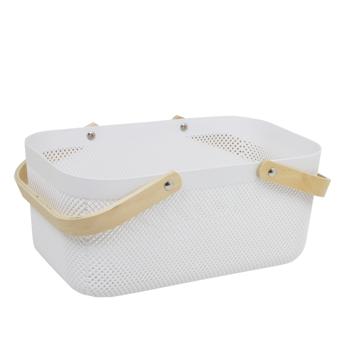 Корзинка сетка 40х21х18 см белая A09-9607 CN