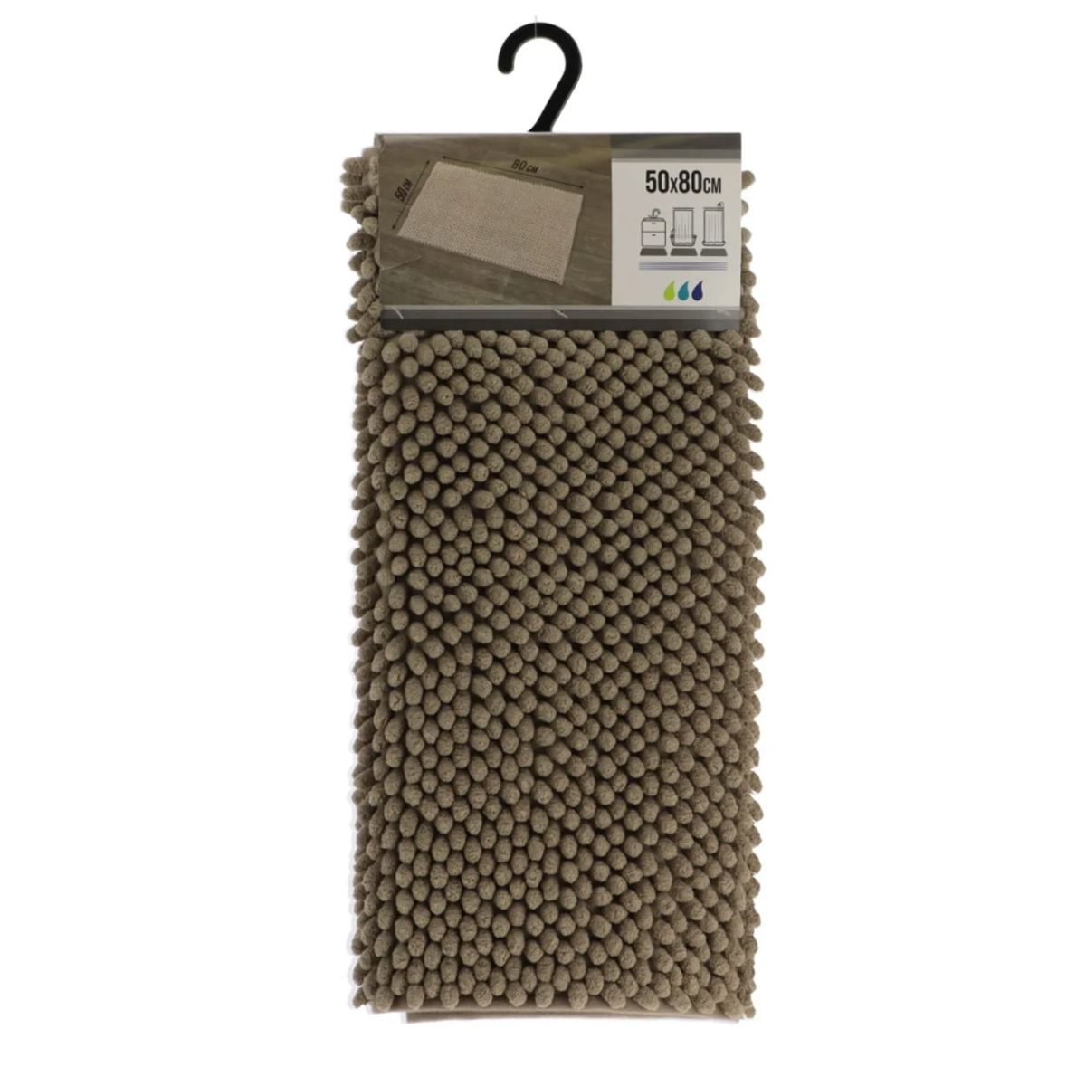 Коврик для ванной Tendance 50х80 см коричневый 7744165