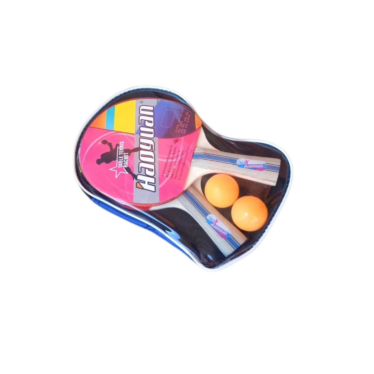 Набор для настольного тенниса в чехле Haoyuan 2 ракетки, 2 шарика CN