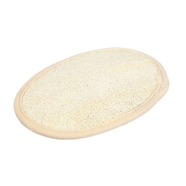 Мочалка Банные штучки из люфы спонж овальный с хлопком 40001