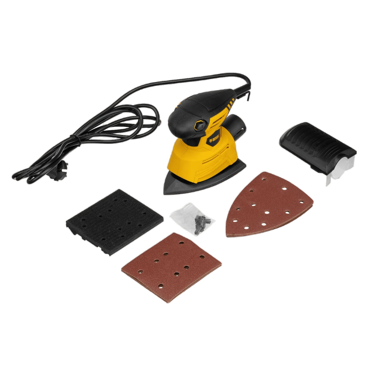 Машина плоскошлифовальная вибрационная 2 в 1 VDS-2, 130 Вт, 14000 об/мин// Denzel