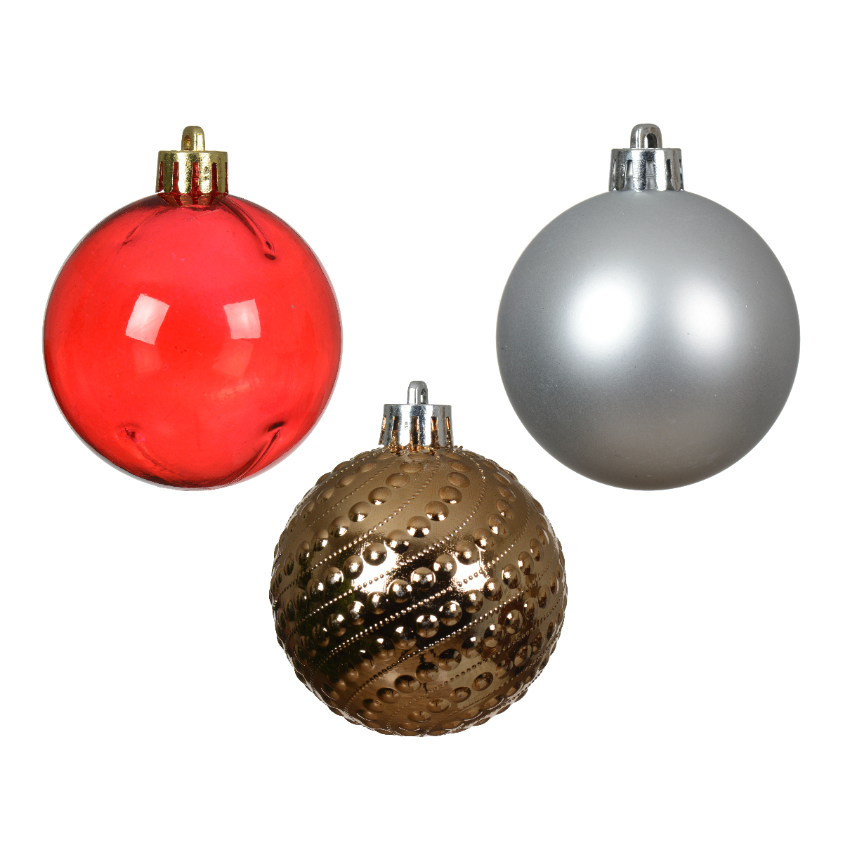 Набор елочных шаров Kaemingk 6 см 3 шт микс 21495