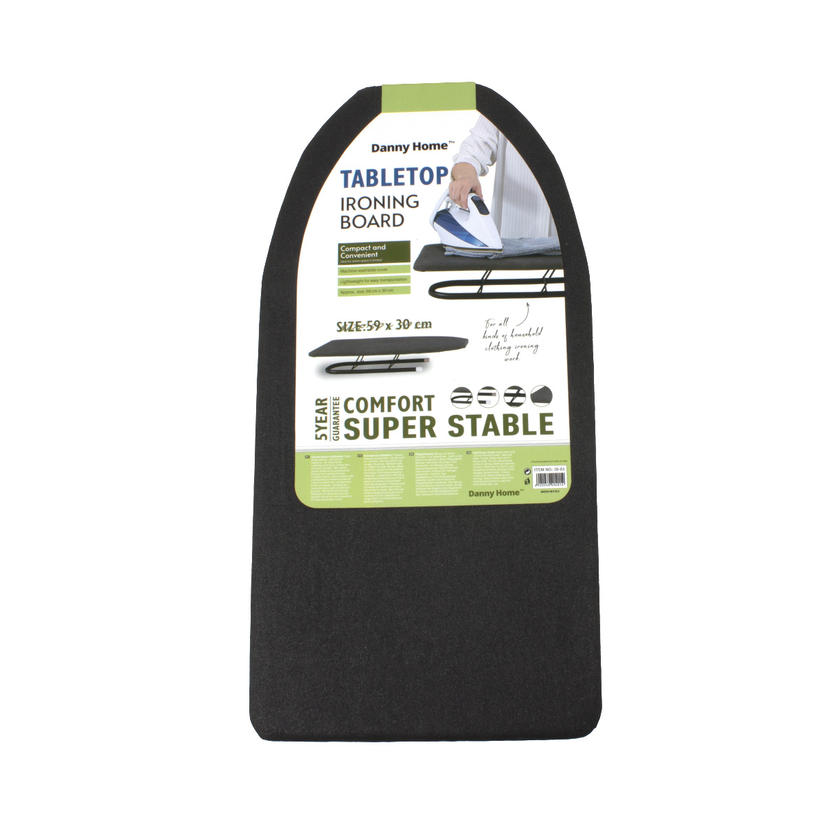 Доска гладильная настольная DH 59х30х10см IB-01