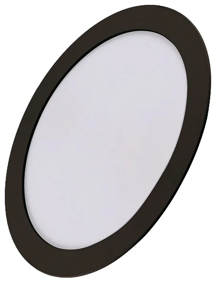 Споты LED ROUND/R PRO ЧЕРНЫЙ встр 7W 700Lm d120x20 4000K IP20 MEGALIGHT (100)