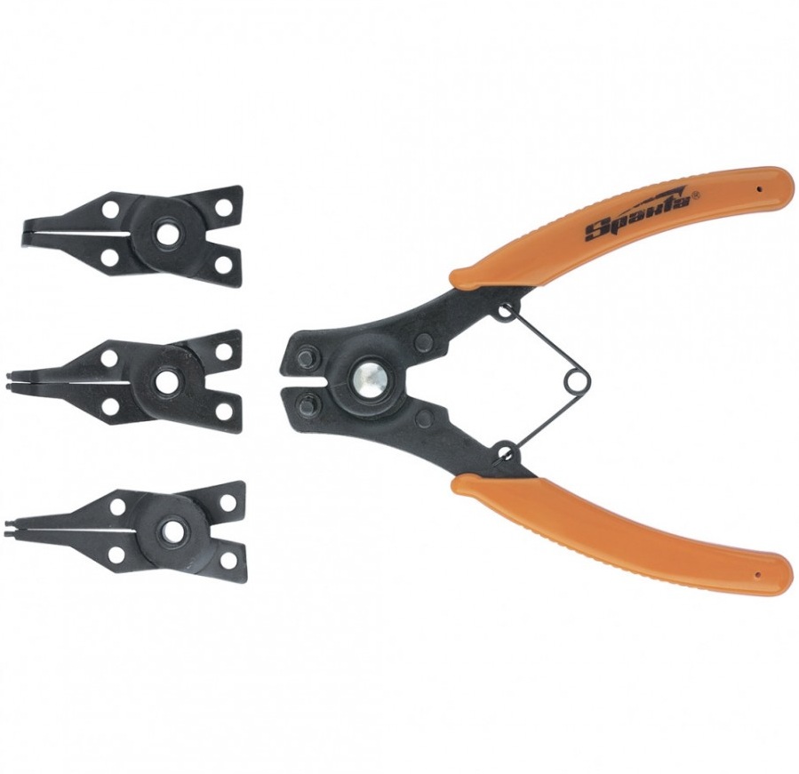 Съемник для стопорных колец с насадками, 150 мм, универсальный// Sparta