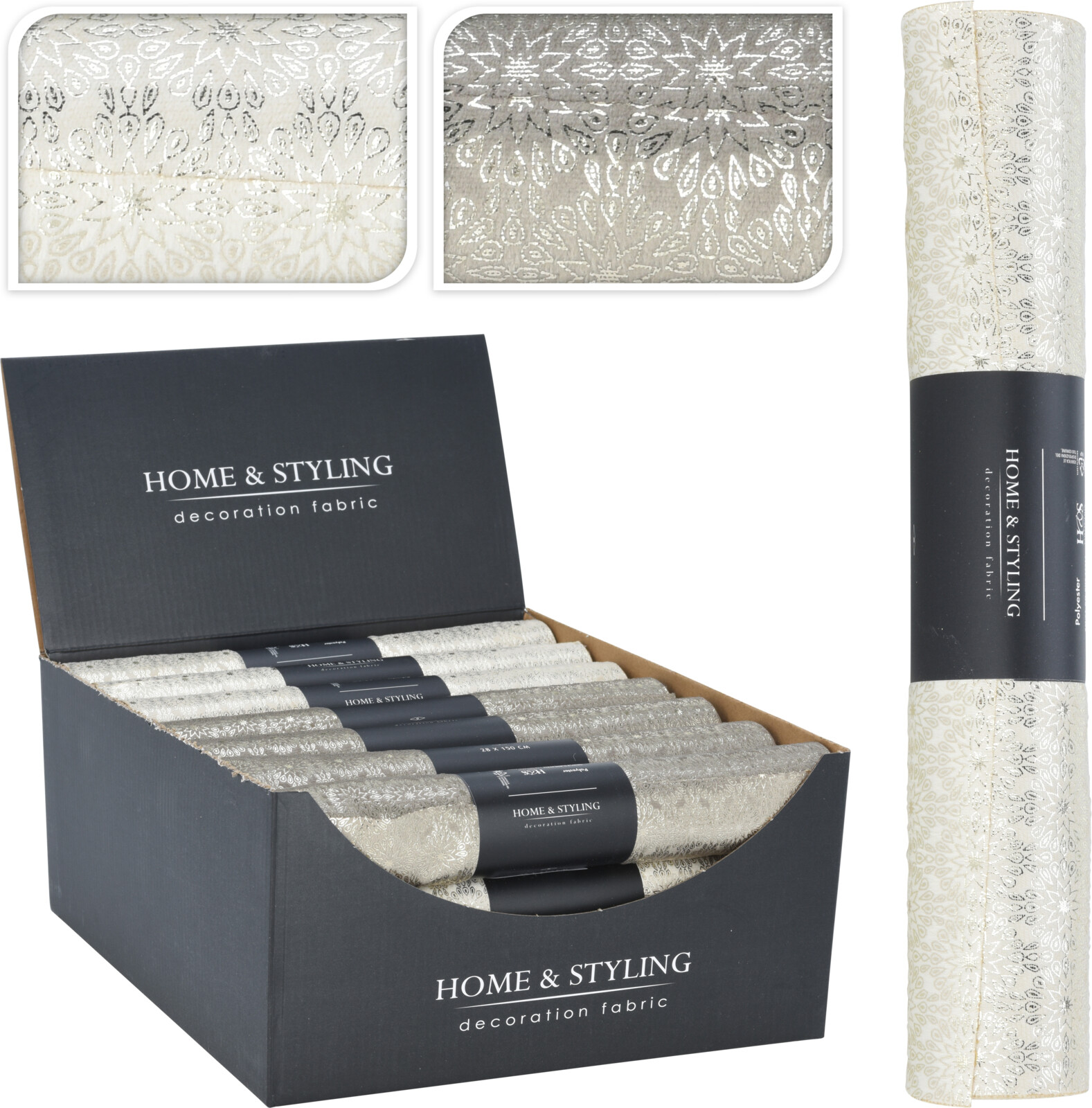 Ткань для декорирования 28х150 см бархат 2 вида в ассортименте 767614180 К