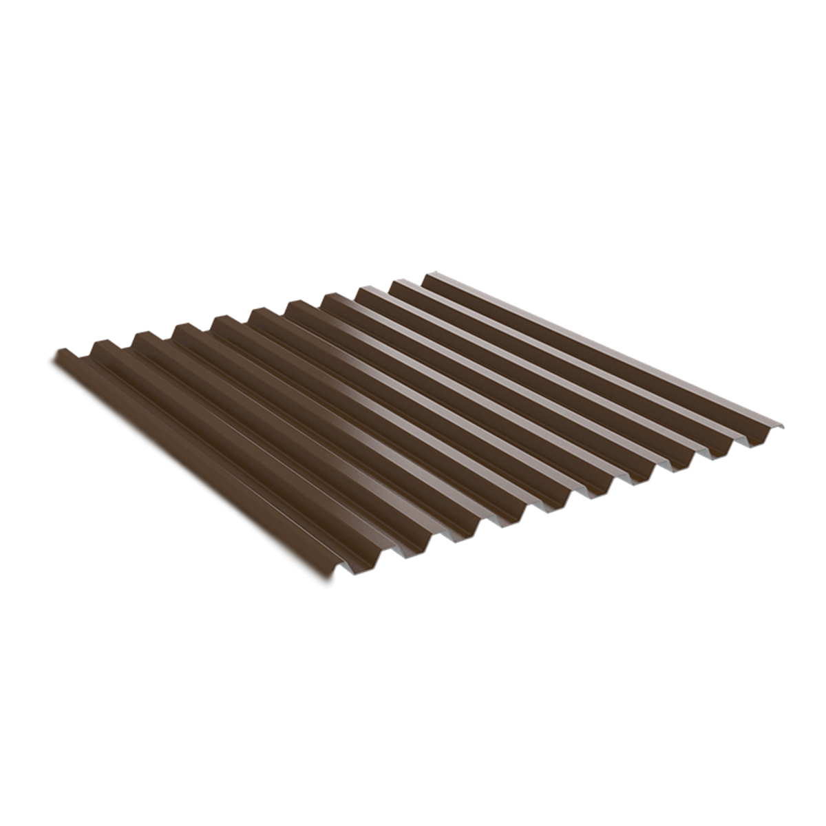 профнастил НС20 х1060мм корич. цвет. мат. р