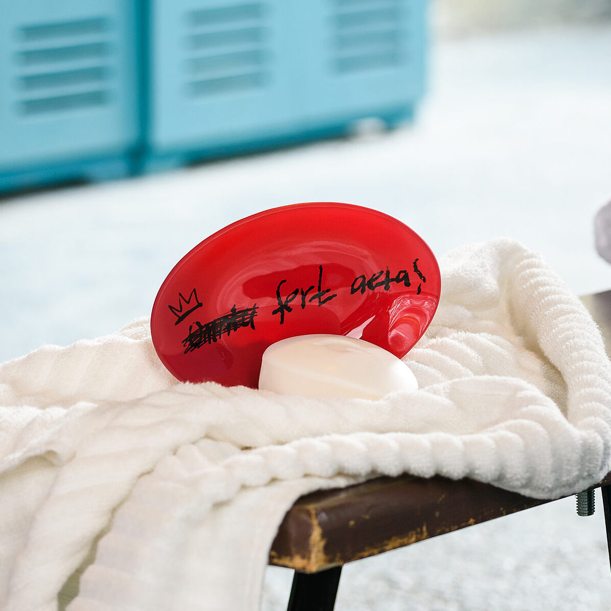 Мыльница Graffity, 10,5х15х1,5 см.,  красный