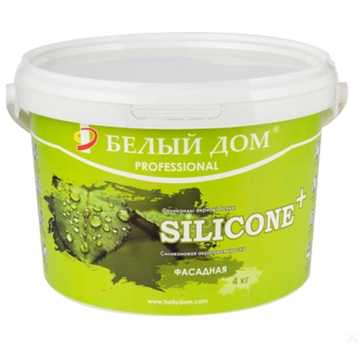 Краска акриловая силиконовая Белый Дом SILICONE+Фасад 4 кг