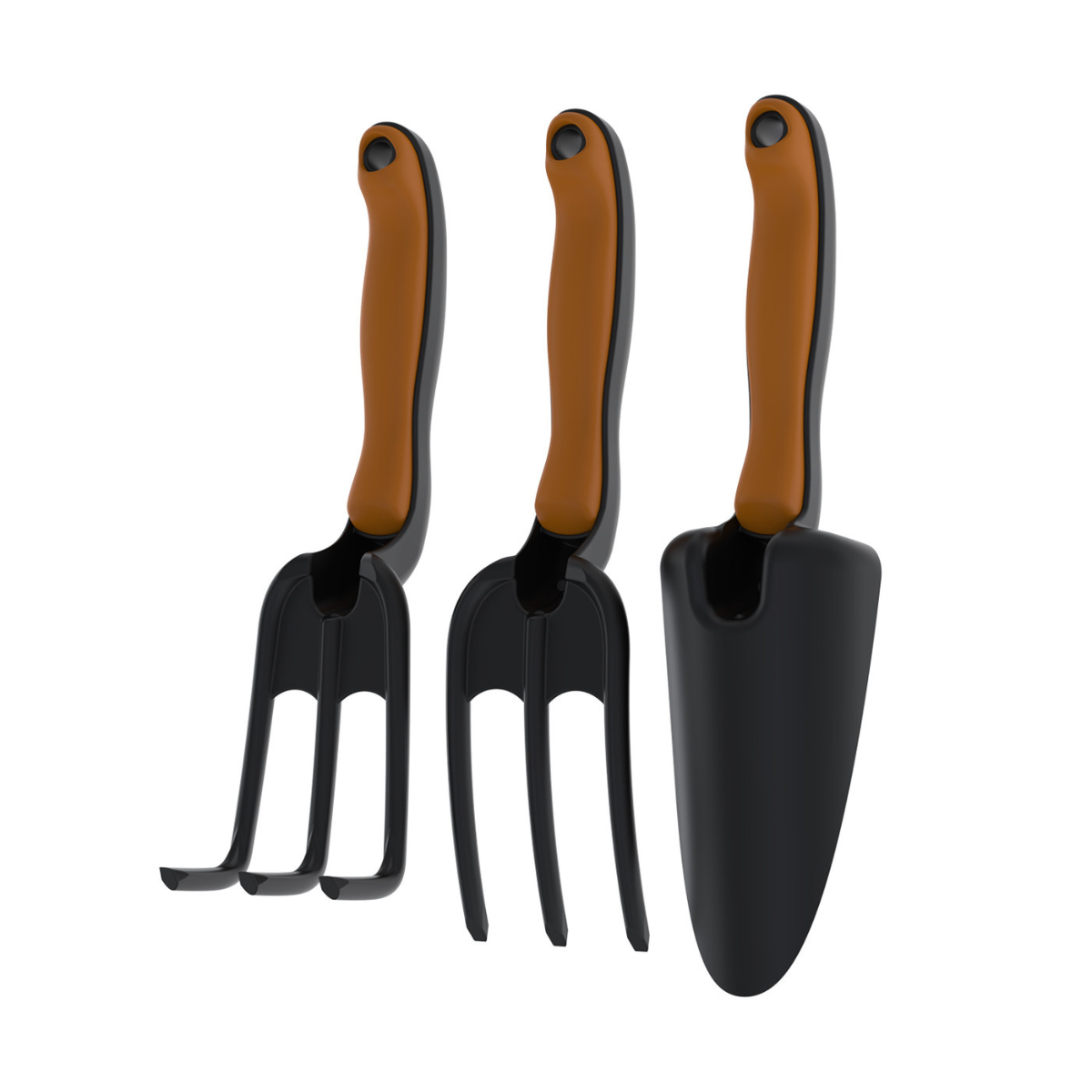 Набор садовый 3 предмета Агроном Премиум №3 (совок широкий, рыхлитель, вилка) АП 137