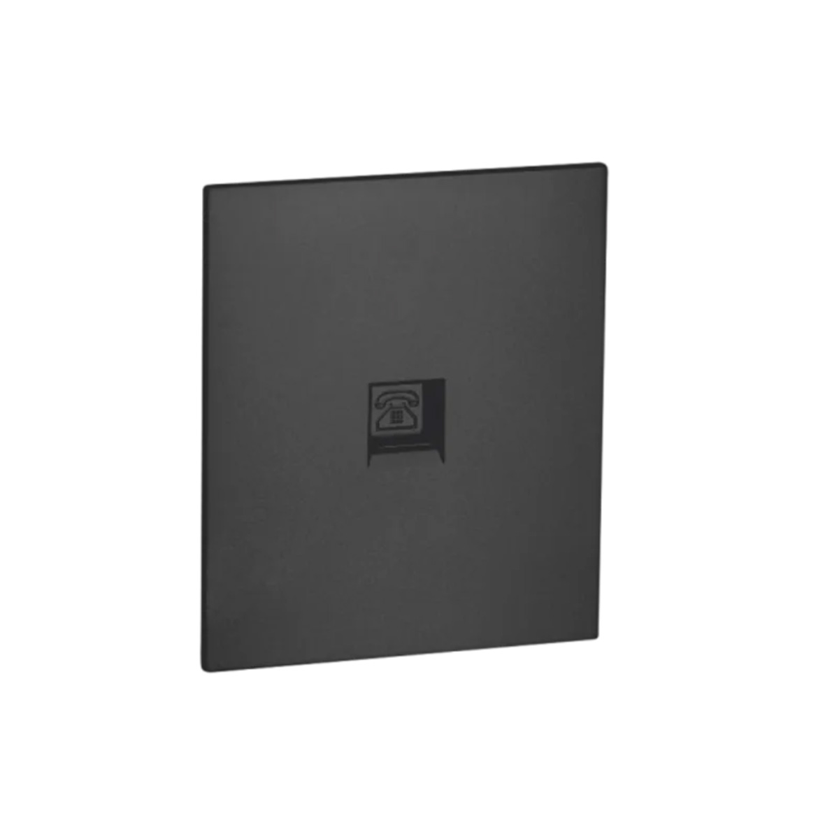 Розетка телефонная RJ11 с/у б/рамки QUATTRO ULTIMA BLACK UNIT (10)